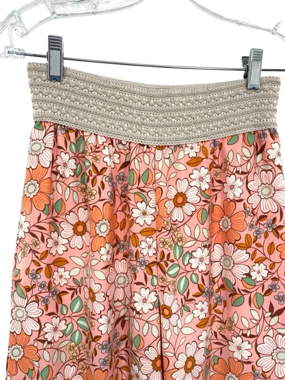 Amy Byer Girl’s Daisy Floral Printed Beach Pants and Top Set